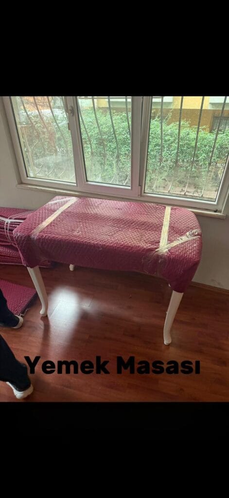yemek masası ambalajı