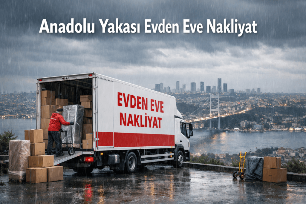 Anadolu Yakası evden eve nakliyat hizmeti sunan LaZev Nakliyat asansörlü taşıma kamyonu