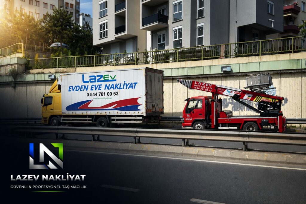 LAZEV NAKLİYAT evden eve nakliyat araçları ve taşıma ekipmanları